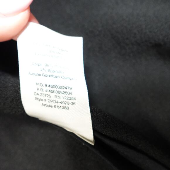 Artizia Wilfred Blazer Womens 2 Chevalier Unstructured Open Front Black Crepe - Picture 5 of 11